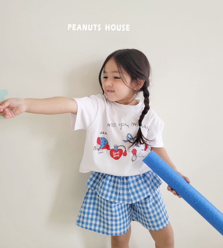 Peanuts - Korean Children Fashion - #childrensboutique - Check Frill Pants - 10