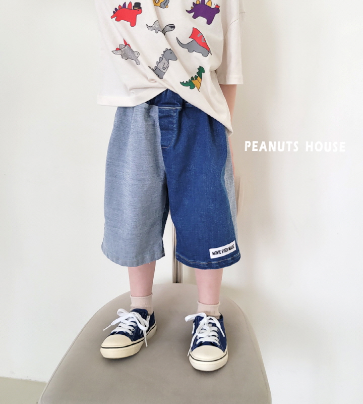 Peanuts - Korean Children Fashion - #discoveringself - Half Half Jeans