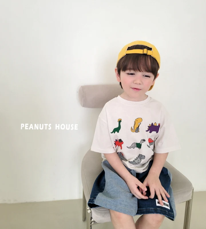 Peanuts - Korean Children Fashion - #kidsshorts - Half Half Jeans - 3