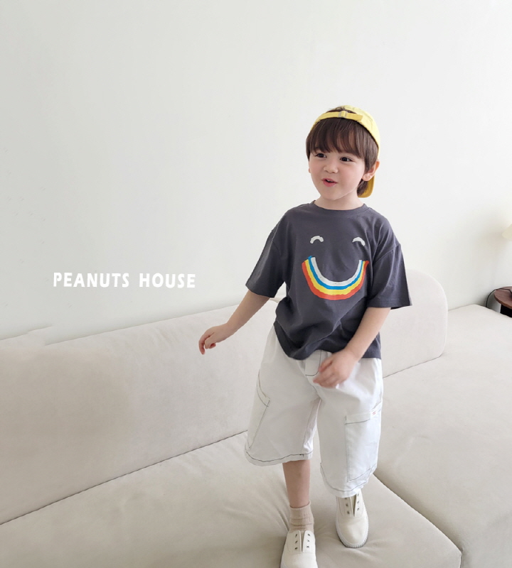 Peanuts - Korean Children Fashion - #kidsshorts - Rainbow Smile Tee - 11