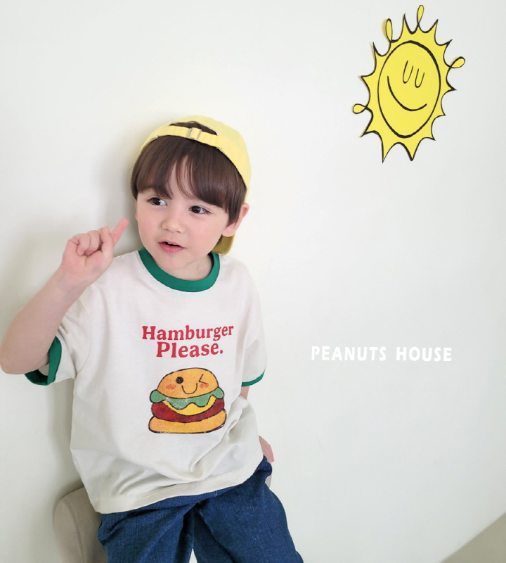 Peanuts - Korean Children Fashion - #kidsshorts - Burger Tee