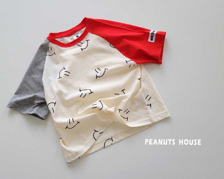 Peanuts - Korean Children Fashion - #kidsstore - Smile Raglan Tee - 12
