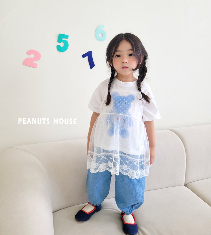 Peanuts - Korean Children Fashion - #kidzfashiontrend - Mesh One-piece