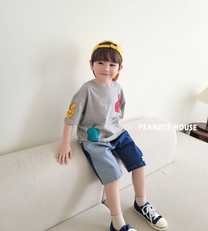 Peanuts - Korean Children Fashion - #kidzfashiontrend - Half Half Jeans - 5
