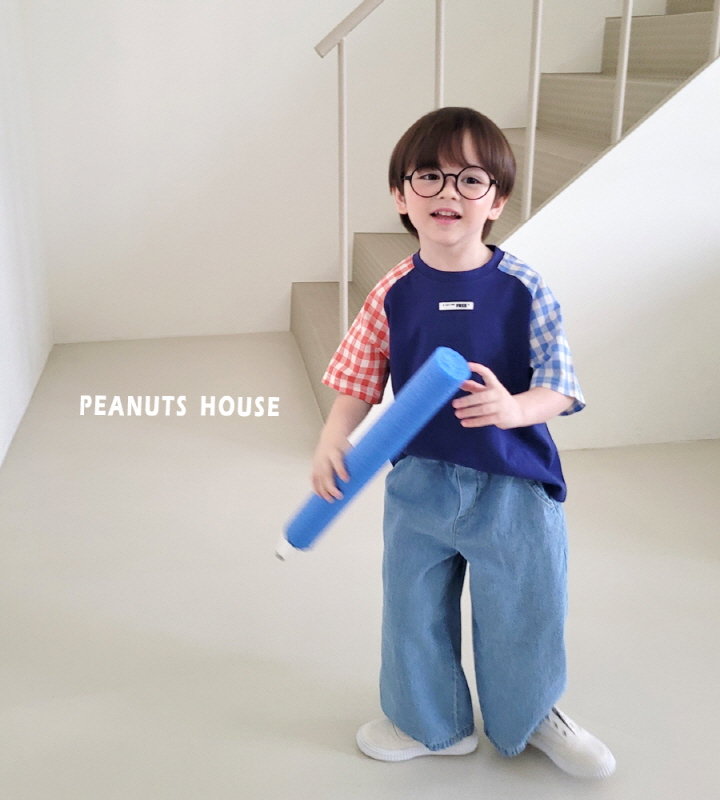 Peanuts - Korean Children Fashion - #kidzfashiontrend - Checked Raglan Tee - 10