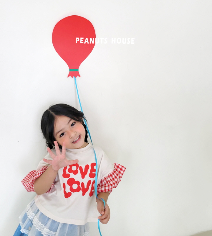 Peanuts - Korean Children Fashion - #littlefashionista - Love Check Tee - 8