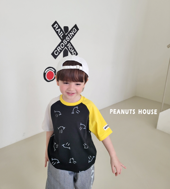 Peanuts - Korean Children Fashion - #littlefashionista - Smile Raglan Tee