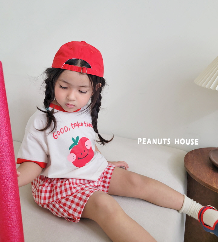 Peanuts - Korean Children Fashion - #magicofchildhood - Check Frill Pants - 3