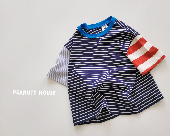 Peanuts - Korean Children Fashion - #magicofchildhood - Mixing Stripe Tee - 11