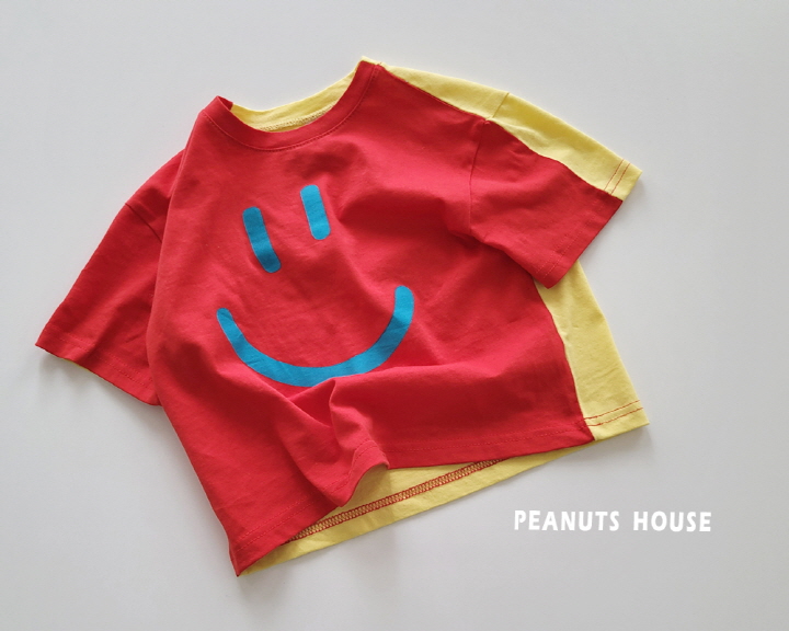 Peanuts - Korean Children Fashion - #magicofchildhood - Half Half Smile Tee - 7