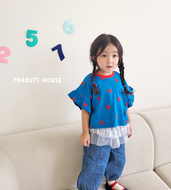 Peanuts - Korean Children Fashion - #minifashionista - Dot Mesh Skirt - 3