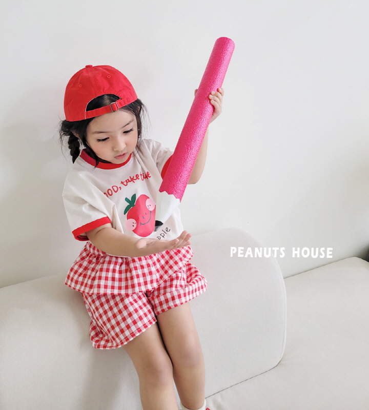Peanuts - Korean Children Fashion - #magicofchildhood - Check Frill Pants - 4