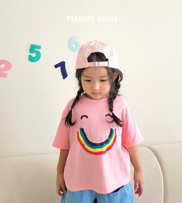 Peanuts - Korean Children Fashion - #minifashionista - Rainbow Smile Tee