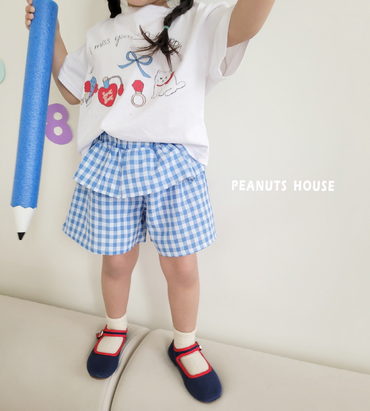Peanuts - Korean Children Fashion - #toddlerclothing - Check Frill Pants - 7