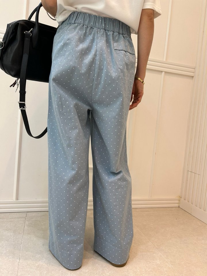 Pearls room - Korean Women Fashion - #momslook - Dot Pants - 10