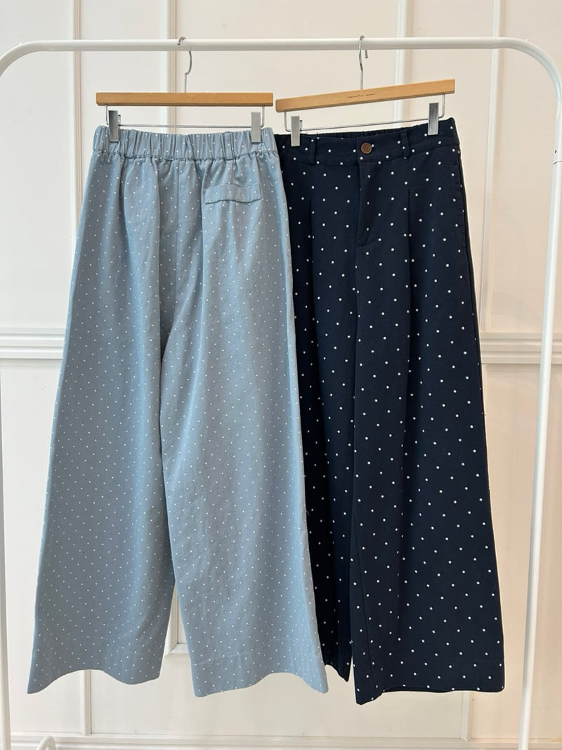 Pearls room - Korean Women Fashion - #momslook - Dot Pants - 12