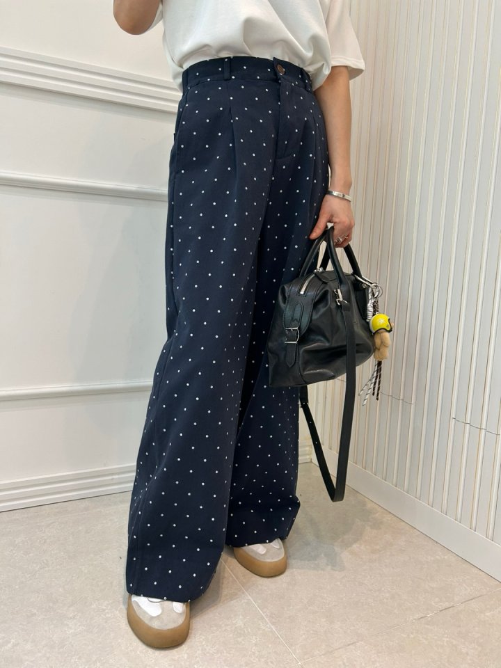 Pearls room - Korean Women Fashion - #womensfashion - Dot Pants - 4