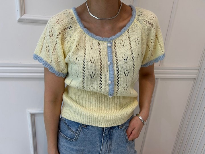 Pearls room - Korean Women Fashion - #momslook - Pearl Knit - 2