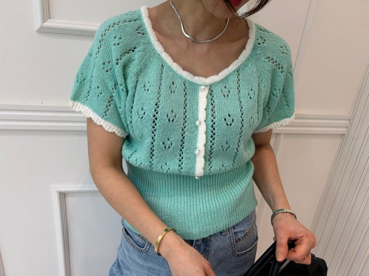 Pearls room - Korean Women Fashion - #momslook - Pearl Knit - 6