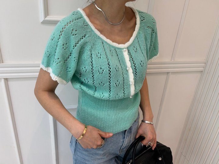 Pearls room - Korean Women Fashion - #momslook - Pearl Knit - 8