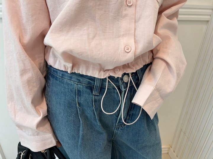 Pearls room - Korean Women Fashion - #momslook - String Shirt - 10