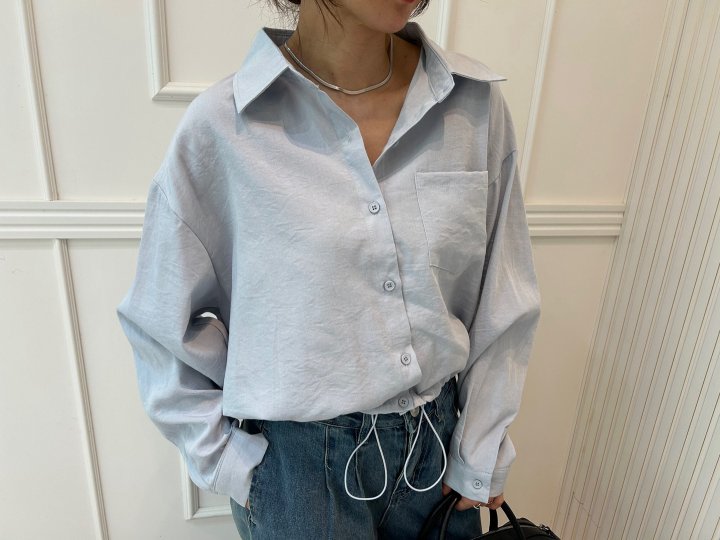 Pearls room - Korean Women Fashion - #momslook - String Shirt - 2