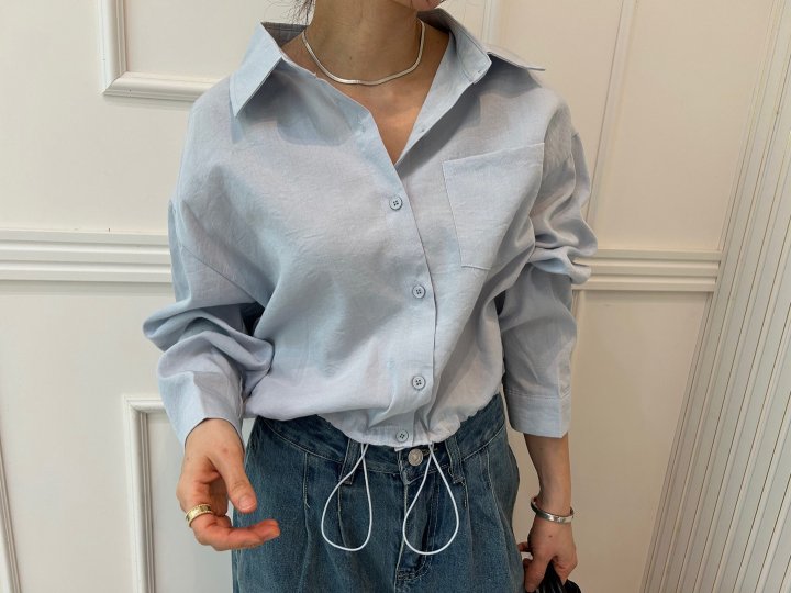 Pearls room - Korean Women Fashion - #womensfashion - String Shirt - 4