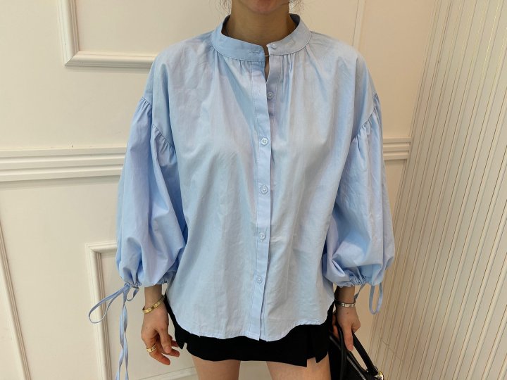 Pearls room - Korean Women Fashion - #womensfashion - Shirring Blouse - 4