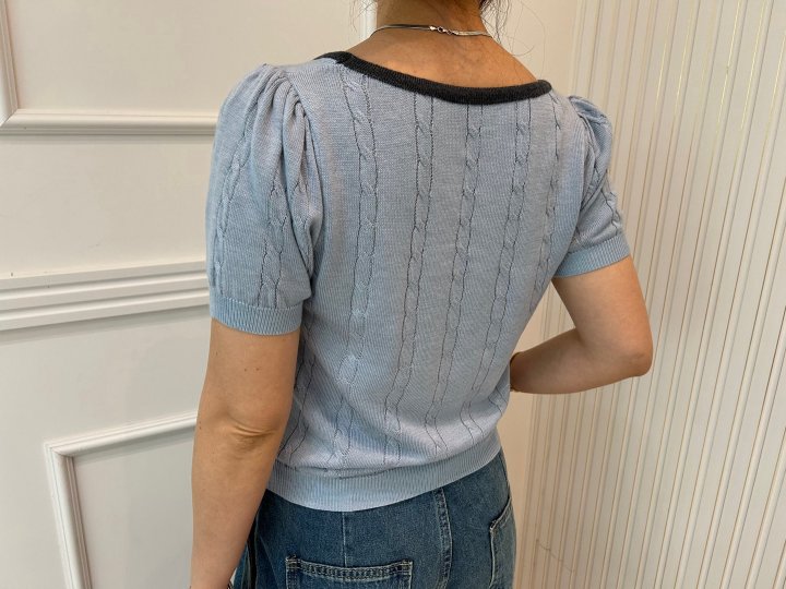 Pearls room - Korean Women Fashion - #momslook - Ribbon Knit - 7