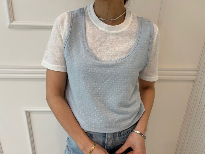 Pearls room - Korean Women Fashion - #momslook - Baby Tee - 8