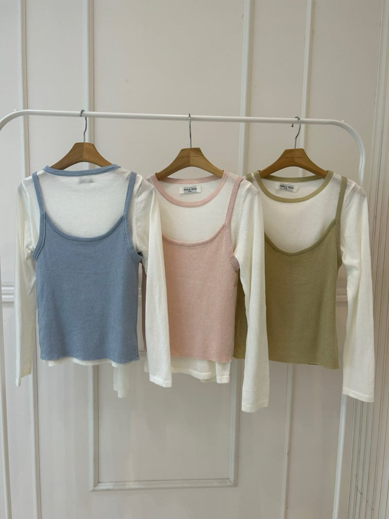 Pearls room - Korean Women Fashion - #momslook - Raglan Knit Set - 12