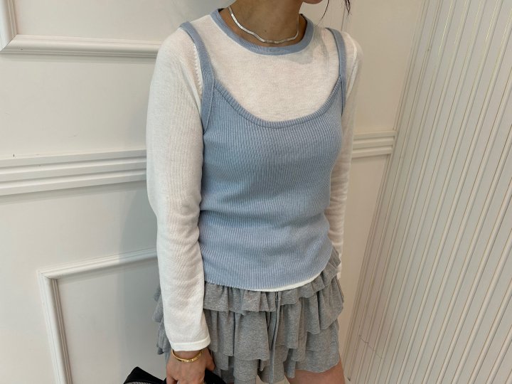 Pearls room - Korean Women Fashion - #momslook - Raglan Knit Set - 6