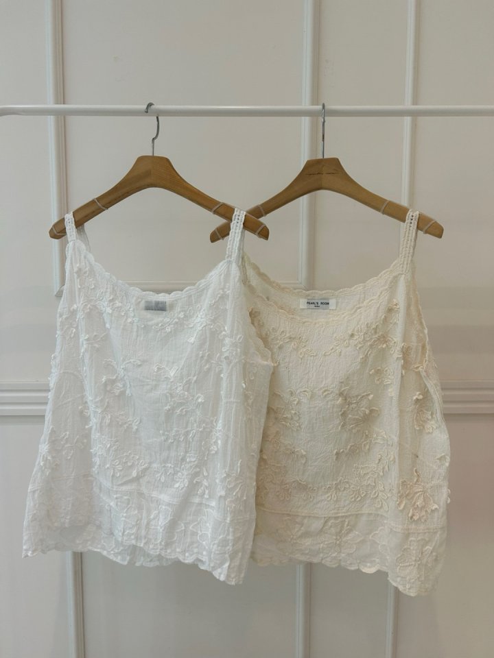Pearls room - Korean Women Fashion - #momslook - Lovely Sleeveless Top - 10