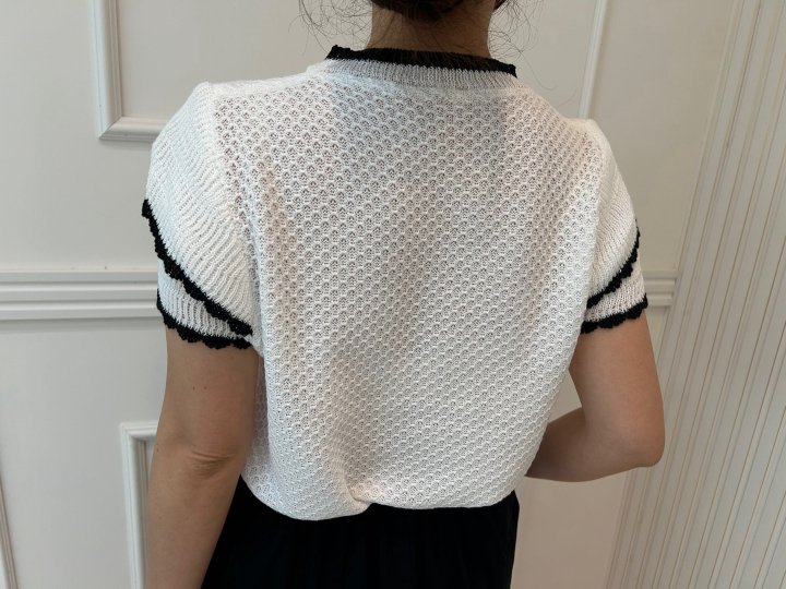 Pearls room - Korean Women Fashion - #womensfashion - Sleeve Frill Knit Top - 4