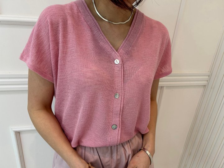 Pearls room - Korean Women Fashion - #womensfashion - Lace Tee with Scarf - 4