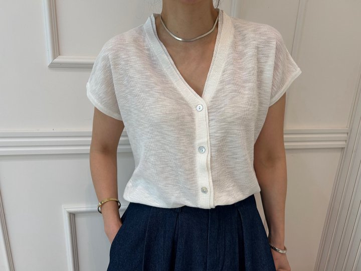 Pearls room - Korean Women Fashion - #momslook - Lace Tee with Scarf - 8