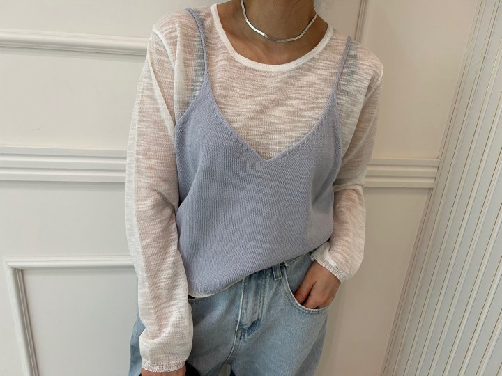 Pearls room - Korean Women Fashion - #pursuepretty - Strap Sleeveless Set - 7