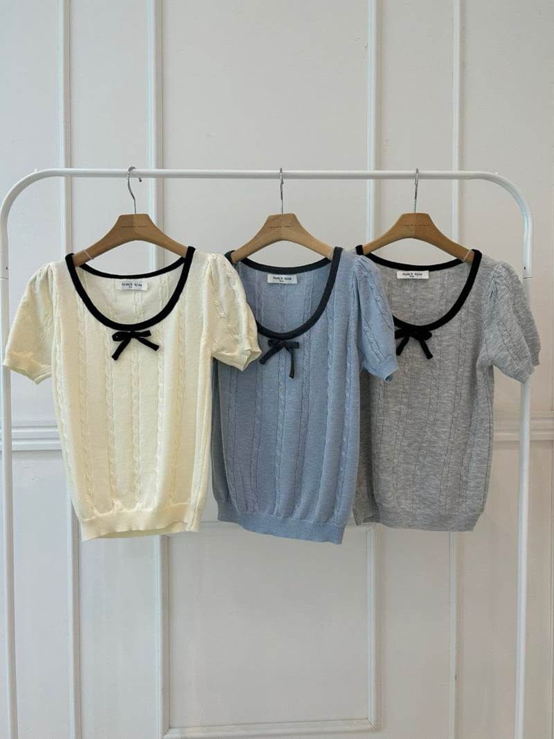 Pearls room - Korean Women Fashion - #restrostyle - Ribbon Knit - 12