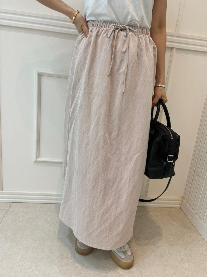 Pearls room - Korean Women Fashion - #restrostyle - Natural Skirt - 6