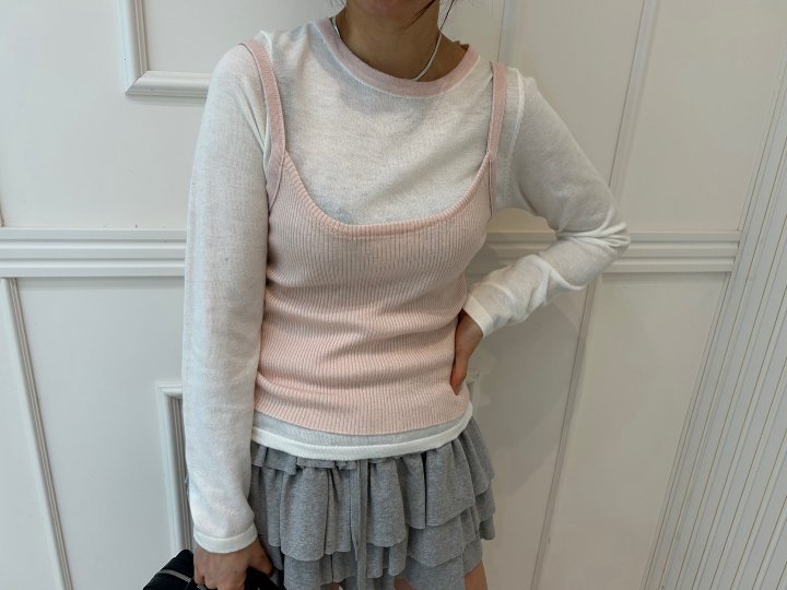 Pearls room - Korean Women Fashion - #restrostyle - Raglan Knit Set
