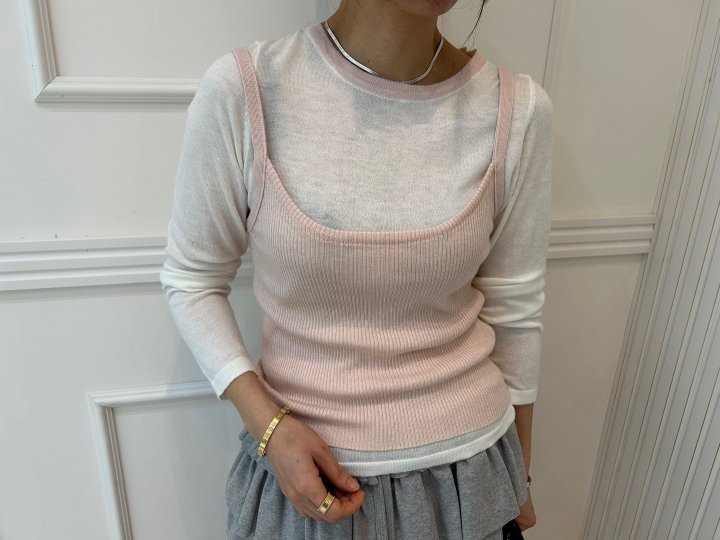 Pearls room - Korean Women Fashion - #shopsmall - Raglan Knit Set - 3