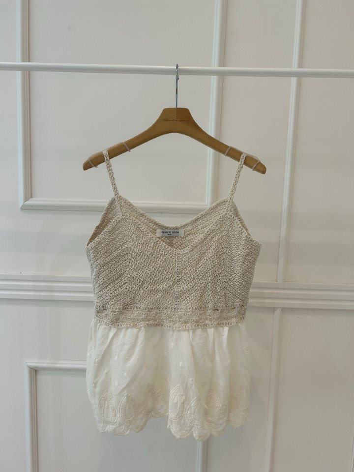 Pearls room - Korean Women Fashion - #shopsmall - Knit Sleeveless Top - 5