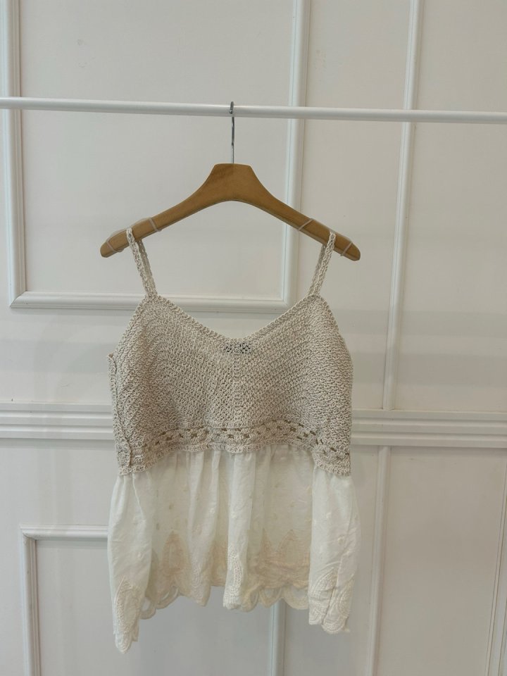 Pearls room - Korean Women Fashion - #thatsdarling - Knit Sleeveless Top - 6