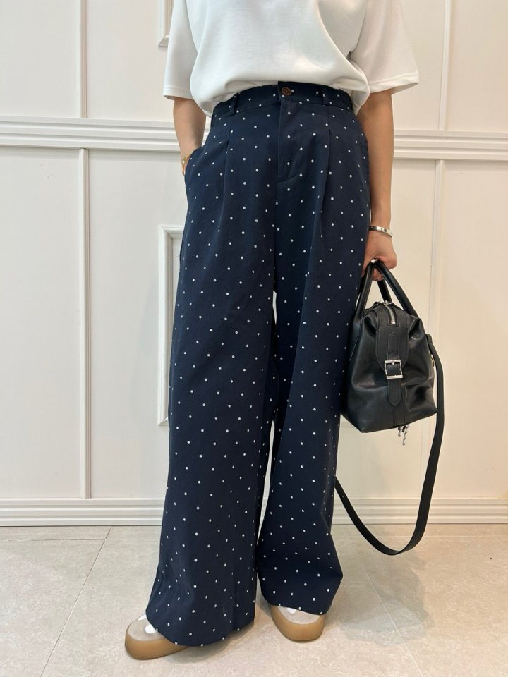 Pearls room - Korean Women Fashion - #thelittlethings - Dot Pants