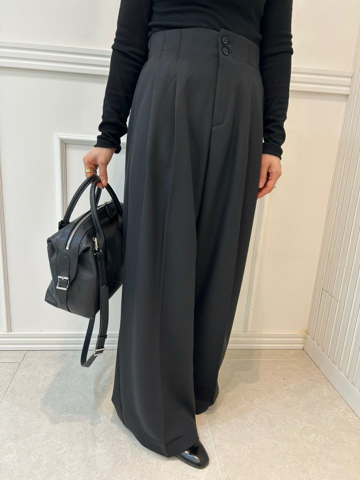 Pearls room - Korean Women Fashion - #thelittlethings - Two Button Pants - 3