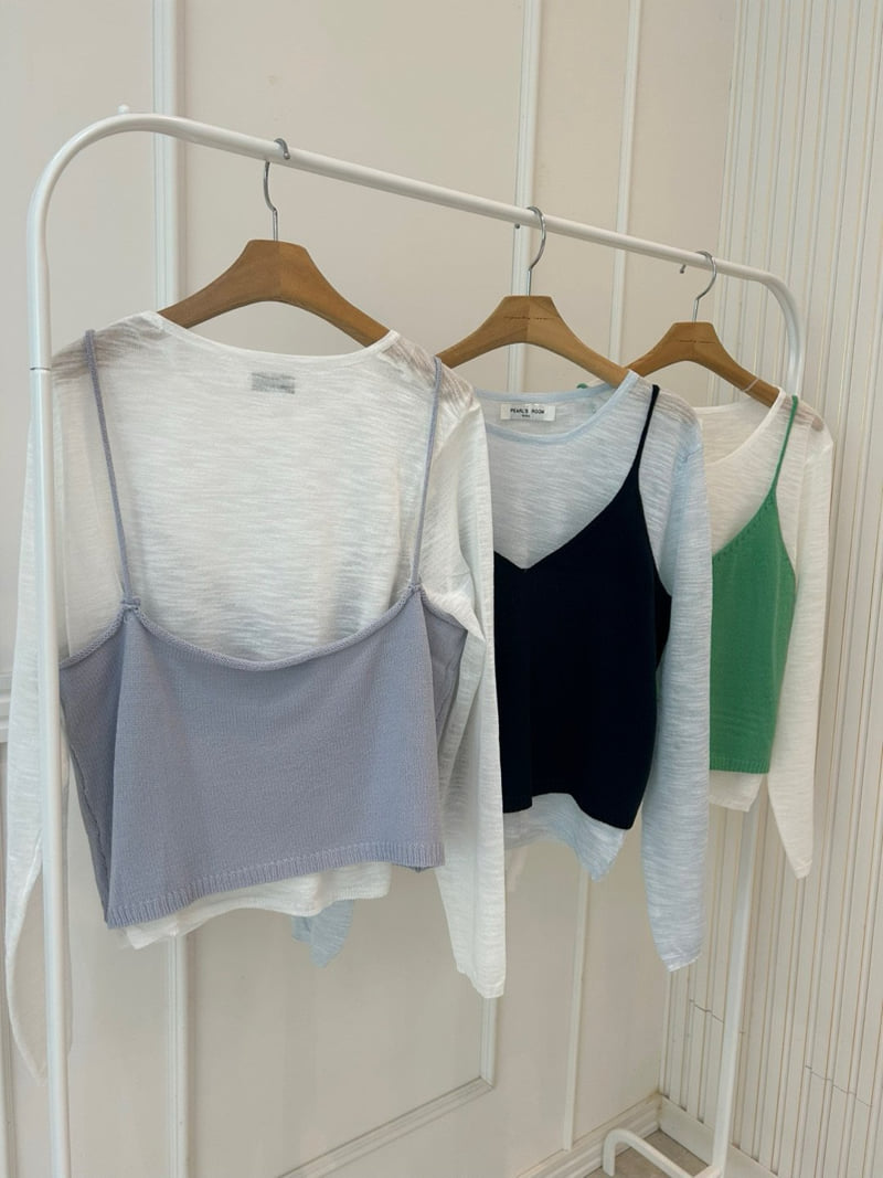 Pearls room - Korean Women Fashion - #thelittlethings - Strap Sleeveless Set - 12