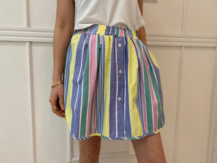 Pearls room - Korean Women Fashion - #thelittlethings - Stripe Short Slacks - 8
