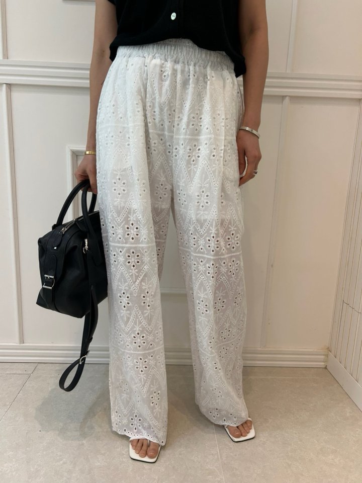 Pearls room - Korean Women Fashion - #thelittlethings - Lace Slacks - 2