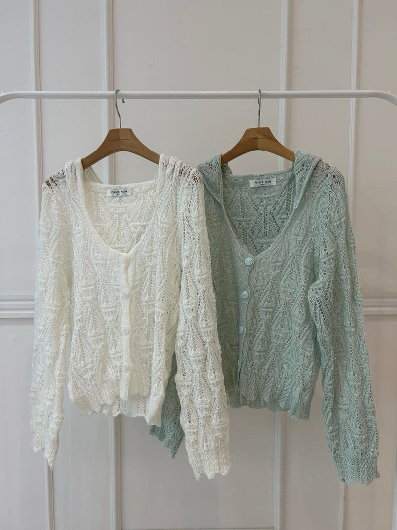 Pearls room - Korean Women Fashion - #vintageinspired - Hood Cardigan - 12