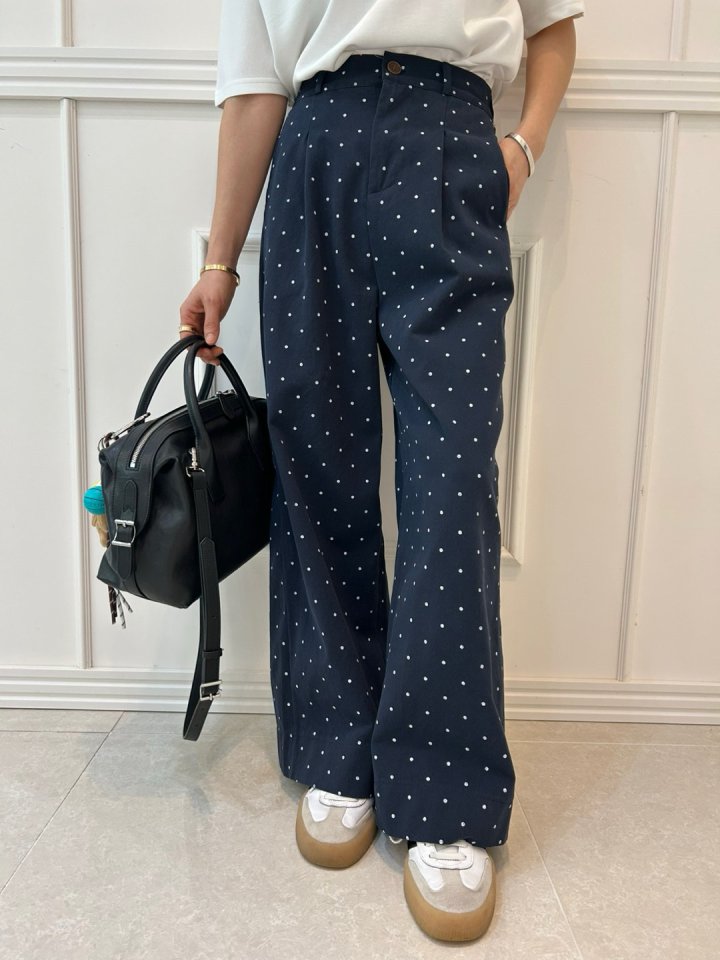 Pearls room - Korean Women Fashion - #womensfashion - Dot Pants - 3